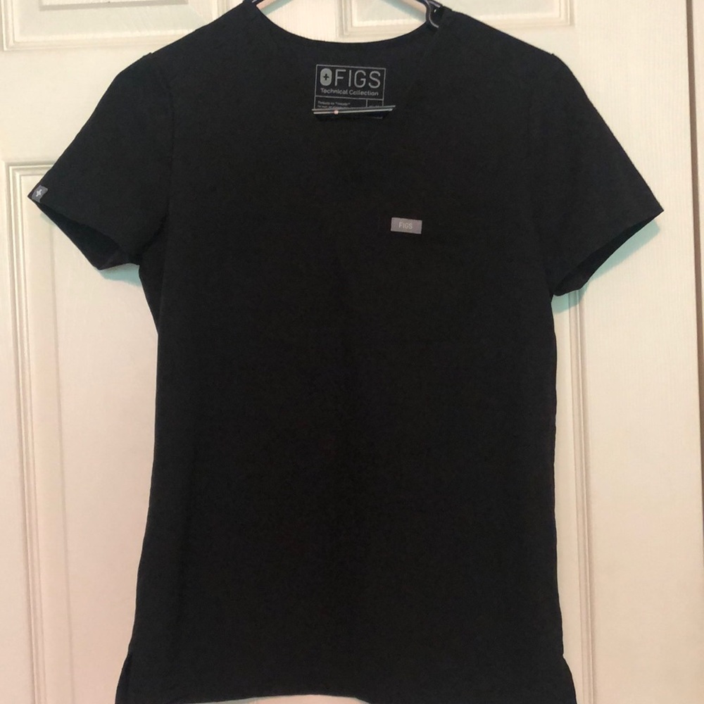 Black scrub top